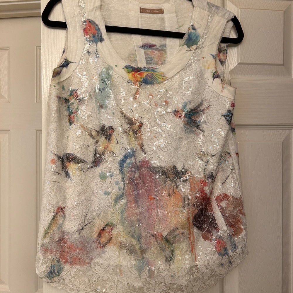 Floral Print Sleeveless Top